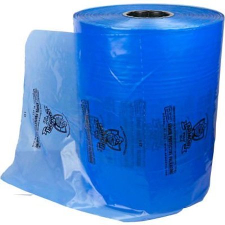 ARMOR PROTECTIVE PACKAGING Armor Poly® VCI Sheeting, 18"W x 18"L, 1.25 Mil, High Density, Blue, 2500/Roll PVCISH125MB1818HD
